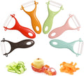 Trez Treamer 6PCS Vegetable Peeler Set with Sharp Blade,Ceramic Apple Peeler Potatoes & Potato Peeler Veggie Peeler Fruit Peeler Carrot Y Peeler Utral Fast Peeling without Rust for Kitchen