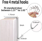 2 Pack Extra Large Hanging Over Door Shoe Organizers,closet shoe organizer shoe rack organizer shoe storage,12+6 Crytal Pockets,8Hooks,black (59"x 21.6")