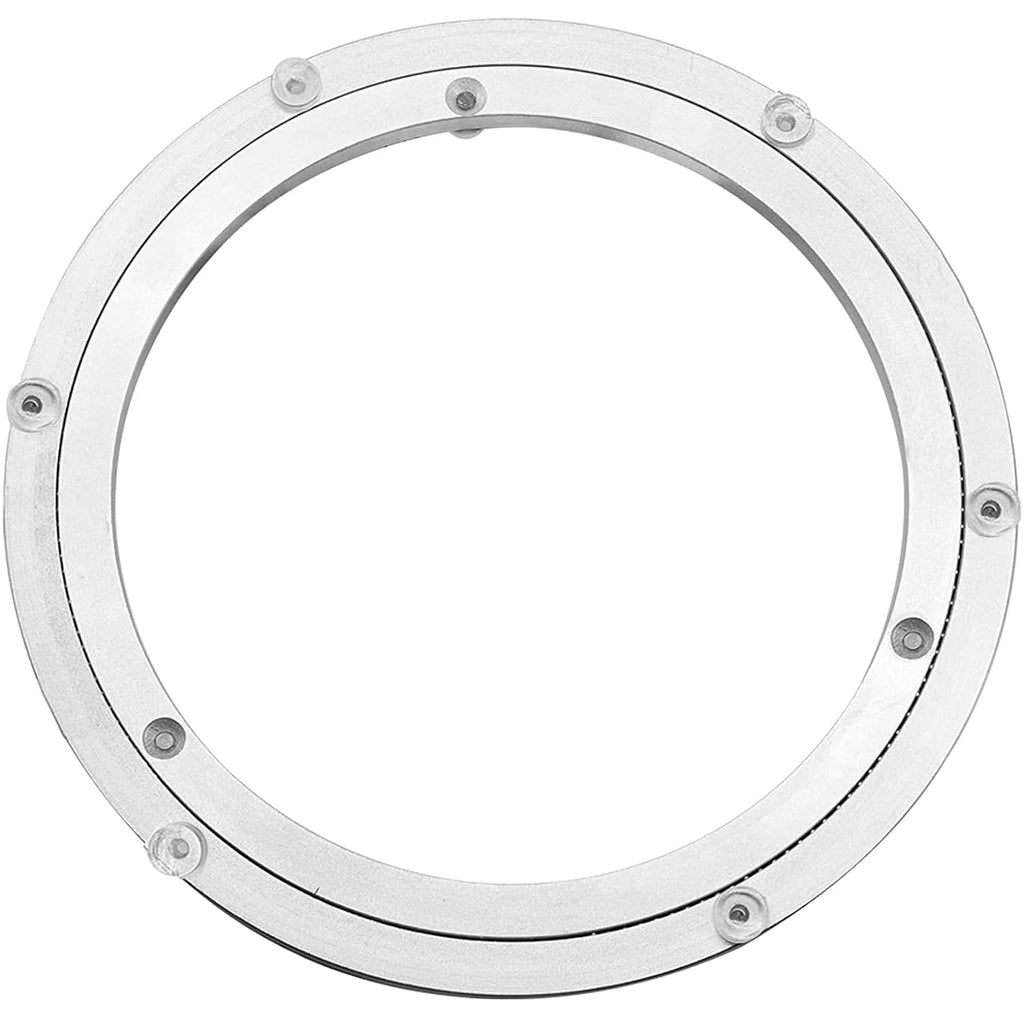 Aluminium Alloy Turntable Bearing, Heavy Duty Swivel Turntable Lazy Susan Rotating Bearing Turntable Round Dining Table Smooth Swivel Plate Hardware, 16"