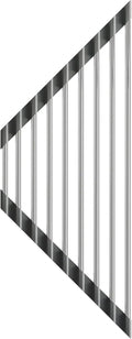 Dowell Over The Sink Roll Up Triangle Dish Drying Rack, 304 Stainless Steel, 9 Tubes, Dishwasher Safe, Food Safe, Heat Resistant, Foldable, Space-Saving, Sturdy, Multi-Purpose Sink Organizer