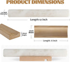 Koville African Natural Marble French Rolling Pin, 16inch Non-Stick Rolling Pin for Baking, Dough Roller for Pasta, Dumpling, Fondant, Pie, Bread, Pizza, Kitchen Baking Tools(Namib Fantasy)