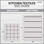 AMOUR INFINI Kitchen Towels Pack of 4 - Absorbent, Quick Drying Premium Cotton Tea Towel - Kitchen Linens 16x28 Inch Dish Towels with Hanging Loop (Green)
