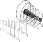 YQh 2 pack, pot cover rack, cutting board rack, kitchen cabinet or counter baking tray storage box, suitable for baking tray, cutting board, Frying pan, tray, reusable containers and covers