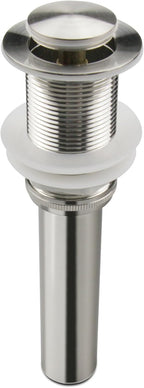 Bathroom Sink Drain,Drain Stopper Bathroom Sink Without Overflow,Pop Up Drain Strainer,Stainless Steel Brushed Nickel