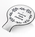 Ceramic Spoon Rest, Cute Spoon Holder for Stove Top and Kitchen Counter, Large Size Utensil Rest for Ladles, Modern Farmhouse Kitchen Decorative