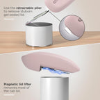 Ultrablde SE - USB Rechargeable Electric Can Opener for Kitchen for Seniors with Arthritis- Cordless Battery Powered Automatic, Side Cut, Smooth Edge, Handsfree, for Small or Large Cans, Pink