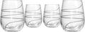 Rolf Glass Twist Stemless Wine Tumbler 17 ounce | Proudly Made in the USA | Stemless Wine Glasses | Lead-Free Glass | Etched Tumbler Glasses (Set of 4)