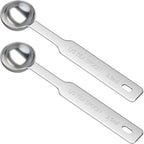2PCS 1/2 Tsp(1/6tbsp, 2.5ml) Single Measuring Spoon, Stainless Steel Individual Measure Scoop Only