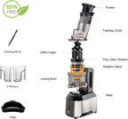 Ventray Cold Press Juicer, 3'' Wide Feed Chute Slow Masticating Juicer Machine for Whole Fruits & Vegetables, 240W Powerful Motor, Easy to Clean, High Juice Yield, BPA Free