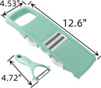 Mandoline Food Slicer for Kitchen 7-in-1 Vegetable/Cheese/Potato/Carrot/Cucumber Grater,Slicer, Cutter, Grinder,Waffle Fry Cutter For Potatoes,Julienne Peeler