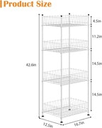 Water Bottle Holder Organizer 4 Tier Drink Can Shelf Organizer Rack for Floor Freestanding Water Bottle Rack Stand Beverage Storage Shelf for Pantry Kitchen Food Storage, Silver