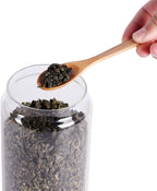 Glass Tea Canister, 25 FL OZ/ 750ml Bulk Food Storage Jar with Airtight Acacia Lid, Glass Food Container for Loose Leaf Tea, Coffee Bean(6 inch high)