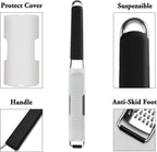 Cambom Lemon & Citrus Zester, Cheese Graters with Stainless Steel Sharp Blade for Parmesan Cheese, Ginger, Garlic, Nutmeg, Chocolate, Vegetables, Fruits, Dishwasher Safe Shredder Fine Blade