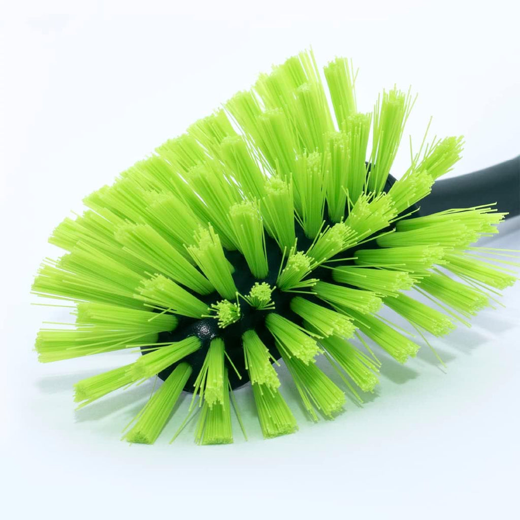 Pine-Sol Long Handle Dish Brush – Heavy Duty Bristle Kitchen Scrubber, Safe with Non-Stick Cookware (Pack of 12)