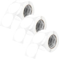 Perco White 3-Inch Round Circle Dot Sticker Labels - Multi-Roll Pack (3 Rolls, 500 Labels Each) - Permanent Adhesive, Vibrant Colors, Strong Hold - Perforated for Easy Use - Made in USA
