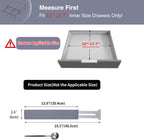 Utoplike 4 PCS Bamboo Kitchen Drawer Dividers(Fits 15"-17.7" Drawer Inner Size), Adjustable Drawer Organizers for Socks, Spring Loaded, Works in Drawer for Bedroom, Dresser