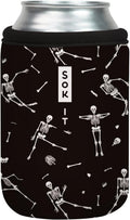 Sok It CanSok Sleeve for Beer & Soda Insulated Neoprene Cover (Haunted Hustle, 12oz Can Sleeve)