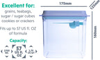 BopTop (1pc - 1700ml) Airtight Food Storage Container – Mechanical Silicone Seal Canister - BPA-Free - 1.79Qt