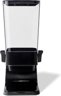 Cereal Dispenser Countertop, 5L Kitchen Organization Cereal Containers Storage, Desktop Candy Dispenser Plastic Cereal Dispenser, Snack Containers Can Hold Granola, Dry Food, Grain (Black, 1Pc)