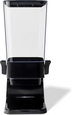 Cereal Dispenser Countertop, 5L Kitchen Organization Cereal Containers Storage, Desktop Candy Dispenser Plastic Cereal Dispenser, Snack Containers Can Hold Granola, Dry Food, Grain (Black, 1Pc)