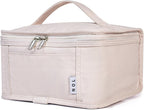 NOL Natural Organic Lifestyle Small Lunch Bag Mini Lunch Box Insulated Lunch Bag for Men/Women Leakproof Cooler Tote Bag Lightweight Nylon Waterproof Lunch Box For Work, Cream