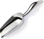 JBscoop Metal Ice Scoop Stainless Steel, Popcorn Scoop, 9.4 Inch Dog Food Scoop Popcorn for Party Wedding, Heavy Duty Dishwasher Safe
