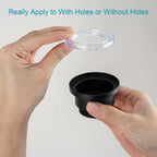 Dual Use Pop Up Drain Stopper, Bathroom Vanity Vessel Sink Stopper, Matte Black, for Basin with or Without Overflow Hole