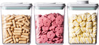 Airtight Food Storage Containers,1.3Qt 3Pcs Pop Food Containers with Lids, Stackable One Button Opening Kitchen Pantry Organizers and Storage, BPA-Free Food Containers Set for Snacks Candy Spices