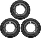 uxcell 3Pcs 5.5 Inch Rotating Bearing Plate, Swivel Plate Stand Lazy Susan Hardware Round Turntable Base Tray for Table Serving Tray Revolving Shelve, Black