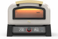 Current® Model P Smart Electric Pizza Oven, 12-Inch, 850°F Max, 5 Cooking Modes, App Connectivity for Temperature Monitoring & Custom Cooking Times, Compact for Indoor & Outdoor Use, Beige
