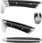Cangshan HELENA Series German Steel Forged Knife Block Set (8-Piece, Black)