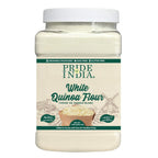 Pride of India- White Bolivian Quinoa Flour 1 lbs (454 gm) Nutty Earthy Taste Freshly Milled in Small Batches | Used for Baking Pizza Crust Thickening Agent Coating | Vegan, Gluten-Free