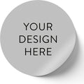 5-1000 Custom Vinyl Stickers - Upload Your own Image, Text, Design, Logo - Personalized Logo Labels for Handmade, Packaging, Bottle, Jars, Candle, Brand Stickers (Gray, 6x6)