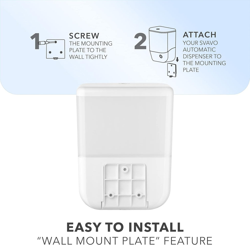 SVAVO 34oz / 1000ml Automatic Soap Dispenser Hand Sanitizer Dispenser Wall Mount, Touchless Electric Sensor Pump Battery Operated for Offices Home Kitchen Bathroom Hotel Restaurant Commercial