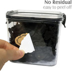 Nardo Visgo Oval Vintage Brown Labels for Bottles, Removable Waterproof Write-on Sticker Labels for Essential Oil Bottles, Christmas Gift Tags, Food Spice Jars or Handmade Jam,Free Black Marker,144pcs