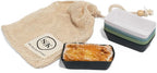 The Silicone Kitchen Silicone Individual Mini Loaf Pans - Reusable, Non-Toxic, BPA Free, Dishwasher Safe, Bento Box Accessories (12 Pack, Navy, White, Blue, Green)