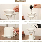Pour Over Coffee Stand, Espresso Machine Stand with Base, Pour Over Coffee Dripper, Perfect for Office, Home, Camping
