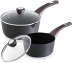 SENSARTE 2.0 & 3.0 Quart Sauce Pan Sets with Lid, Cooking Pots Set, Nonstick Saucepan Set with Pour Spout, Small Kitchen Pot, Non toxic Saucepot, Induction Comptable, Easy to Clean, PFOA Free
