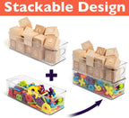 ClearSpace Plastic Pantry Organization and Food Storage Bin – Great Kitchen Storage – Fridge Organizer Bins – 4 Pack