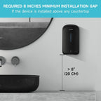 AIKE 33.8oz Automatic Wall Mount Liquid Soap Dispenser with Commercial ABS Construction, Model AK1226S(Black)