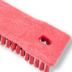 SPARTA Comfort Grip Scrub Brush Hand Brush for Bathroom, Kitchens, Countertop, Plastic, 8 Inches, Red