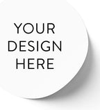 100 Custom Vinyl Stickers - Upload Your own Image, Text, Design, Logo - Personalized Logo Labels for Handmade, Packaging, Bottle, Jars, Candle, Brand Stickers (White, 5x5)