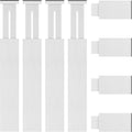 FJO 4 Pack Adjustable Bamboo Drawer Dividers - 12.5" - 21.7" Expandable Drawer Separators for Kitchen, Utensils, Clothes, Bedroom, Dresser, Bathroom (White)