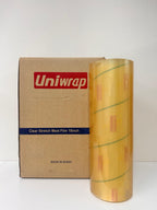 VisionTechShop Uniwrap 1 roll of Food wrapping Plastic Cling Meat Film for Manual & Automatic Overwrap, 13 micron, 18" x 3379', MADE IN KOREA