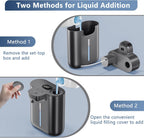 Automatic Liquid Soap Dispenser Touchless, 1200mAh Rechargeable Smart Hand Soap Dispenser, 9-Level Adjustable, 16.9oz/500mL Wall Mount for Bathroom Kitchen Office Dish Soap,Hands-Free,Black
