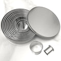 Round Cookie Cutters Set 12Pcs, Metal Cookie Cutters Sturdy Dough Molds with Case, Basic Biscuit Cutter for Fondant Pancake Baking Decorations Holiday Birthday Party