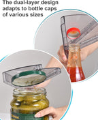 Jar Opener for Weak Hands, Multifunction Jar Opener Gripper, Bottle Openers for Seniors, Kitchen Gadgets, Non-Slip Jar Openers for Seniors, Arthritis, Lid Opener, Christmas Gifts for Elderly/Women/Men