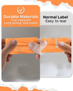 iEager 2x1 Inch Thermal Labels, Orange Rectangle Thermal Printer Stickers, Durable Shipping Label Printer Sticker for Barcode, Name, Address, 1000 Labels/Roll