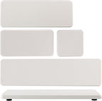 Set of 4 Water Absorbent Stone Trays, Kitchen/Bathroom Soap Dish, Instant Dry Sink Organizers Used for Hand Soap & Plants & Toiletries in The Modern Home