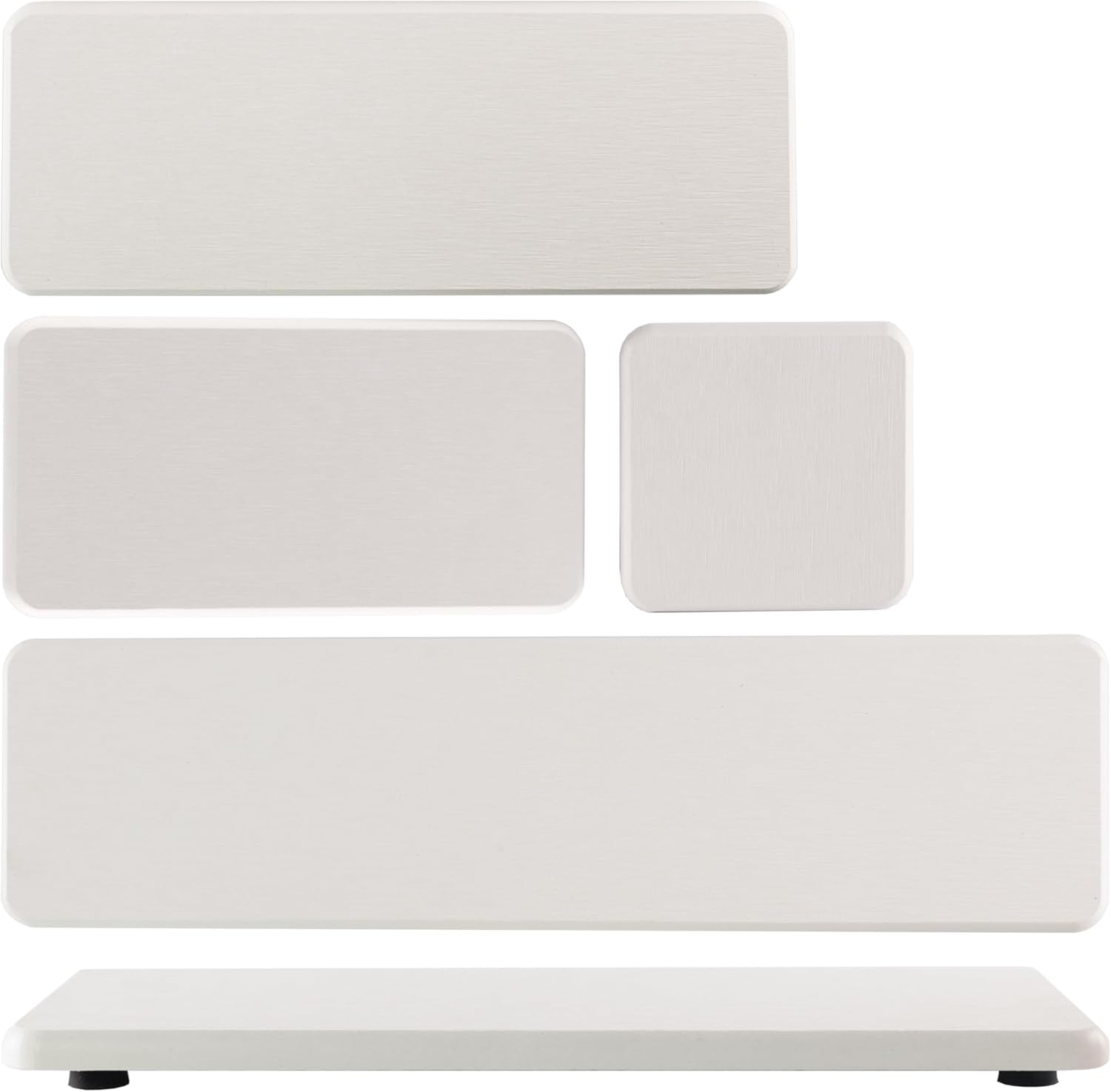 Set of 4 Water Absorbent Stone Trays, Kitchen/Bathroom Soap Dish, Instant Dry Sink Organizers Used for Hand Soap & Plants & Toiletries in The Modern Home